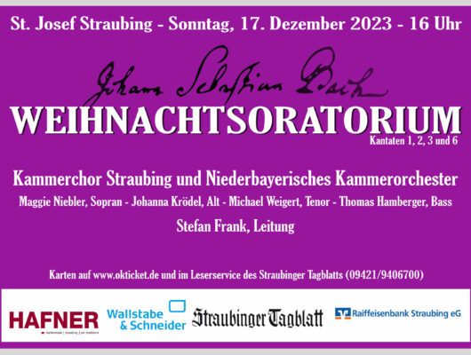 Flyer Weihnachtsoratorium in lila